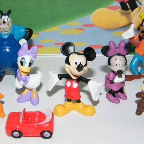 Disney Mickey Mouse Clubhouse Party Favors Set of 14 w/ Figures, Rings, Stickers - Picture 2 of 7